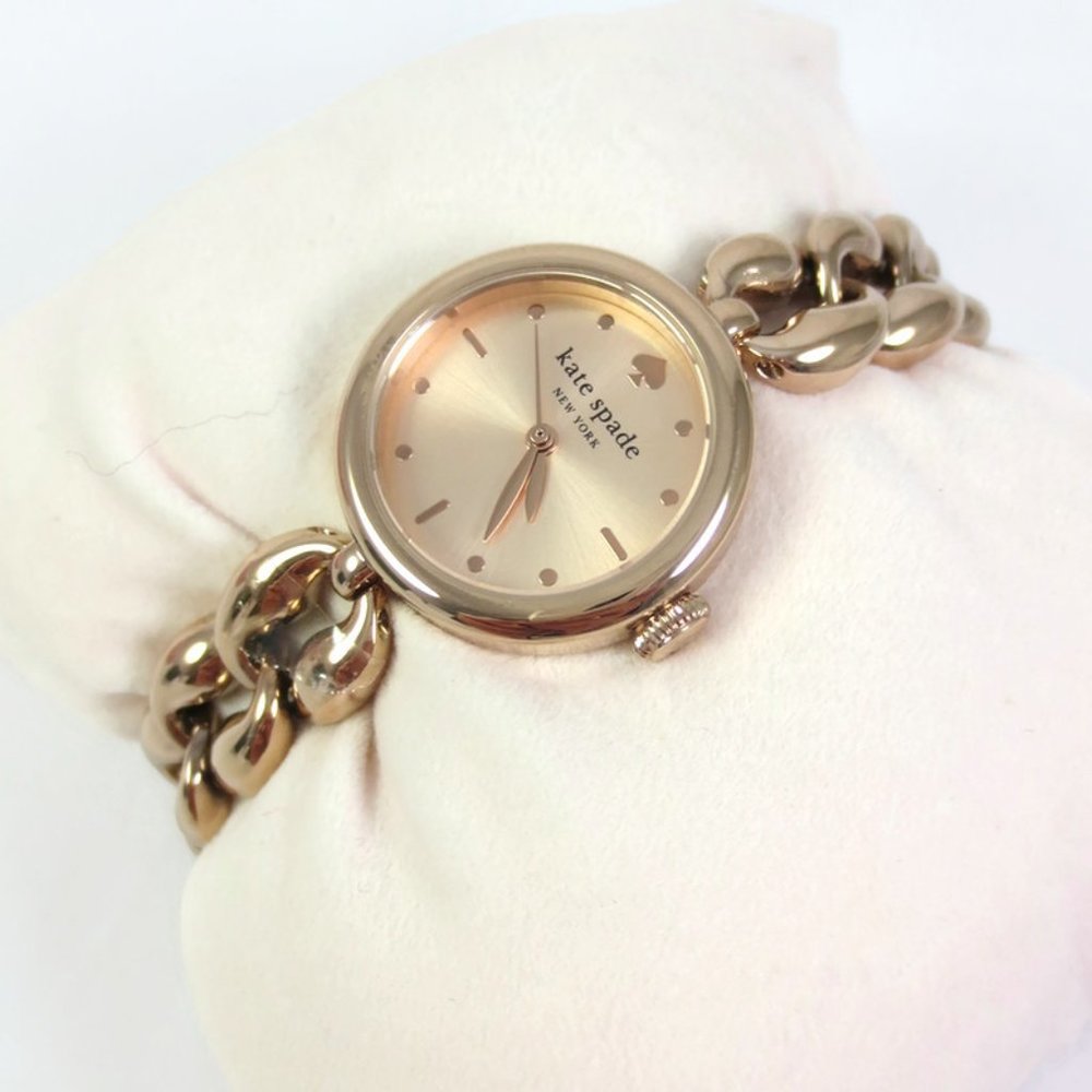 NEW Kate Spade Monroe Rose Gold Anchor Link Style Bracelet Watch KSW1801 NIB